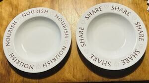 2014 2015 Pampered Chef "Feeding Families" Bowls Nourish & Share